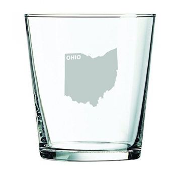 13 oz Cocktail Glass - Ohio State Outline - Ohio State Outline