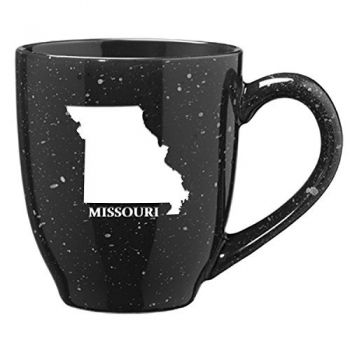 16 oz Ceramic Coffee Mug with Handle - Missouri State Outline - Missouri State Outline