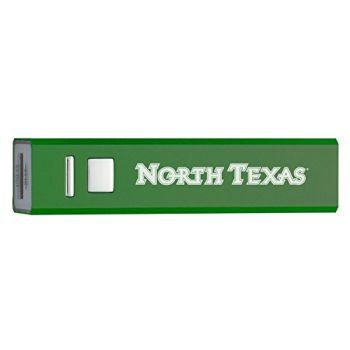 Quick Charge Portable Power Bank 2600 mAh - North Texas Mean Green