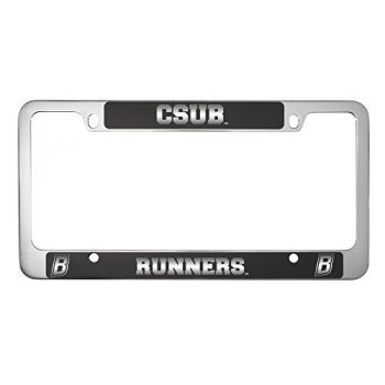 Stainless Steel License Plate Frame - CSU Bakersfield Roadrunners