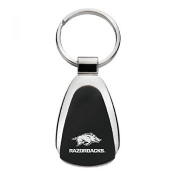 Teardrop Shaped Keychain Fob - Arkansas Razorbacks