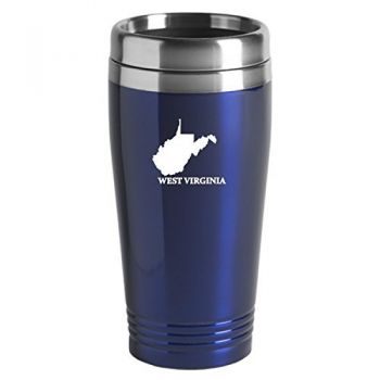 16 oz Stainless Steel Insulated Tumbler - West Virginia State Outline - West Virginia State Outline