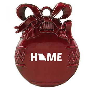 Pewter Christmas Bulb Ornament - Missouri Home Themed - Missouri Home Themed