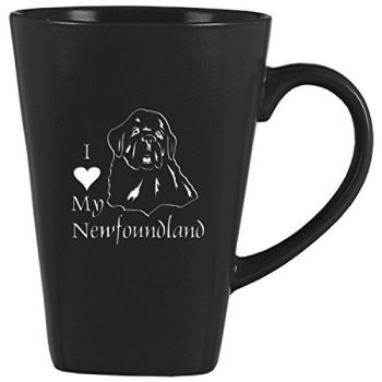 14 oz Square Ceramic Coffee Mug  - I Love My Newfoundland Dog