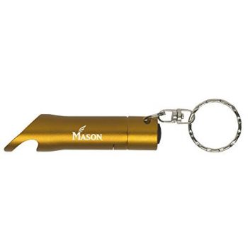 Keychain Bottle Opener & Flashlight - George Mason Patriots