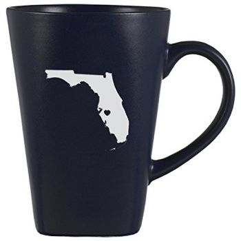 14 oz Square Ceramic Coffee Mug - I Heart Florida - I Heart Florida