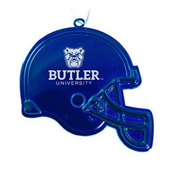 Football Helmet Pewter Christmas Ornament - Butler Bulldogs
