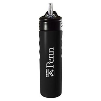 24 oz Stainless Steel Sports Water Bottle - Penn Quakers