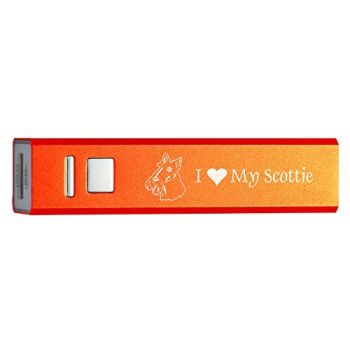 Quick Charge Portable Power Bank 2600 mAh  - I Love My Scottish Terrier