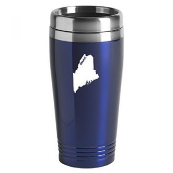 16 oz Stainless Steel Insulated Tumbler - Maine State Outline - Maine State Outline