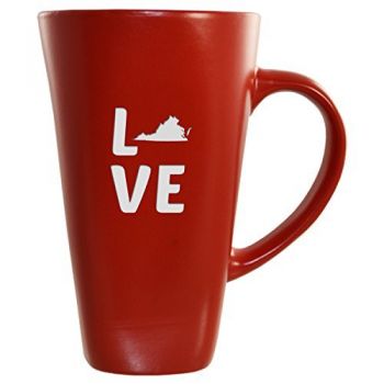 16 oz Square Ceramic Coffee Mug - Virginia Love - Virginia Love