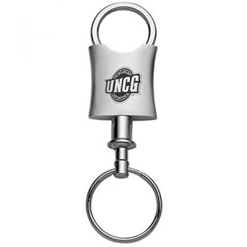 Tapered Detachable Valet Keychain Fob - UNC Greensboro Spartans