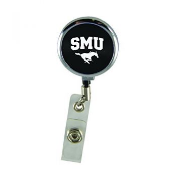 Retractable ID Badge Reel - SMU Mustangs