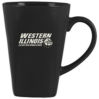 14 oz Square Ceramic Coffee Mug - Western Illinois Leathernecks