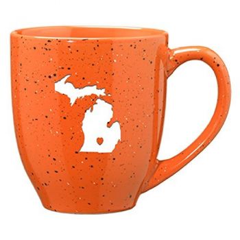 16 oz Ceramic Coffee Mug with Handle - I Heart Michigan - I Heart Michigan