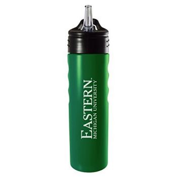 24 oz Stainless Steel Sports Water Bottle - Eastern Michigan Eagles