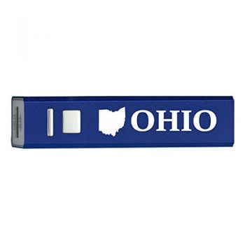 Quick Charge Portable Power Bank 2600 mAh - Ohio State Outline - Ohio State Outline