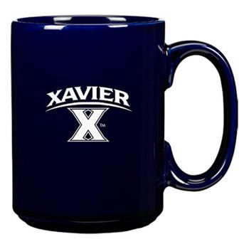 15 oz Ceramic Coffee Mug with Handle - Xavier Musketeers