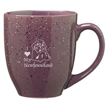 16 oz Ceramic Coffee Mug with Handle  - I Love My Newfoundland Dog