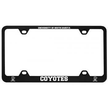 Stainless Steel License Plate Frame - South Dakota Coyotes