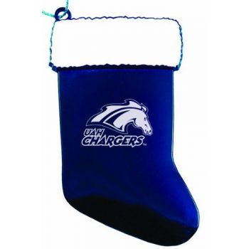 Pewter Stocking Christmas Ornament - UAH Chargers