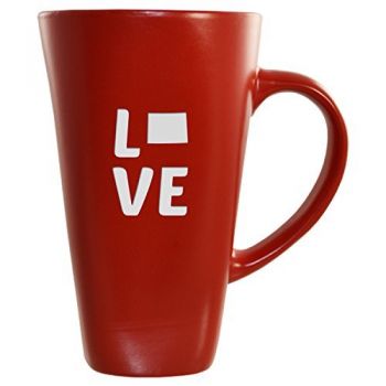 16 oz Square Ceramic Coffee Mug - Wyoming Love - Wyoming Love