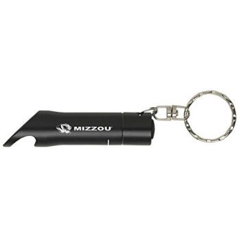 Keychain Bottle Opener & Flashlight - Mizzou Tigers