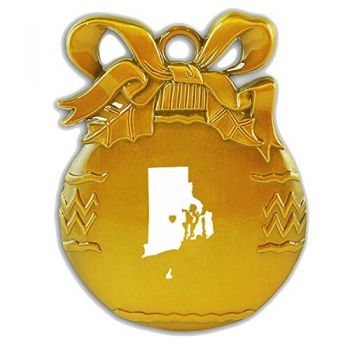 Pewter Christmas Bulb Ornament - I Heart Rhode Island - I Heart Rhode Island