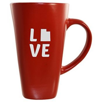 16 oz Square Ceramic Coffee Mug - Utah Love - Utah Love