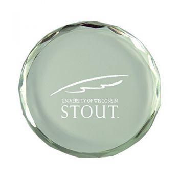 Crystal Paper Weight - Wisconsin-Stout