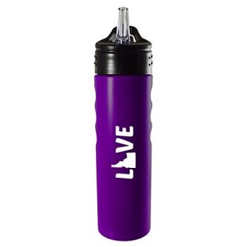 24 oz Stainless Steel Sports Water Bottle - Idaho Love - Idaho Love