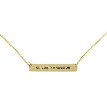 Brass Bar Bracelet - University of Houston
