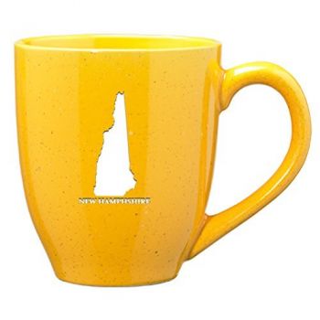 16 oz Ceramic Coffee Mug with Handle - New Hampshire State Outline - New Hampshire State Outline