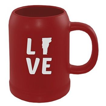 22 oz Ceramic Stein Coffee Mug - Vermont Love - Vermont Love