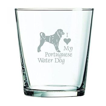 13 oz Cocktail Glass  - I Love My Portuguese Water Dog
