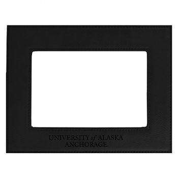 4 x 6 Velour Leather Picture Frame - Alaska Anchorage 
