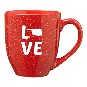 16 oz Ceramic Coffee Mug with Handle - Oklahoma Love - Oklahoma Love