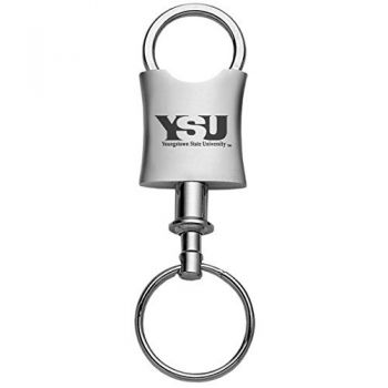 Tapered Detachable Valet Keychain Fob - Youngstown State Penguins