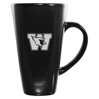 16 oz Square Ceramic Coffee Mug - Wesleyan University 