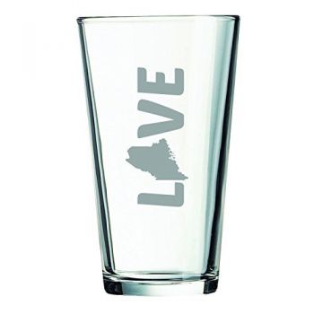 16 oz Pint Glass  - Maine Love - Maine Love