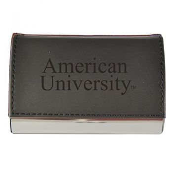 PU Leather Business Card Holder - American University