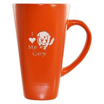 16 oz Square Ceramic Coffee Mug  - I Love My Cavy