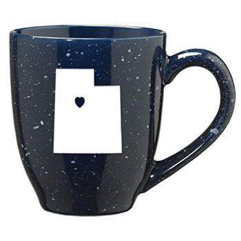 16 oz Ceramic Coffee Mug with Handle - I Heart Utah - I Heart Utah