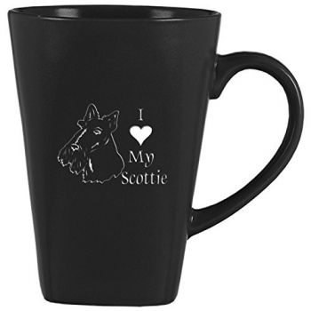 14 oz Square Ceramic Coffee Mug  - I Love My Scottish Terrier