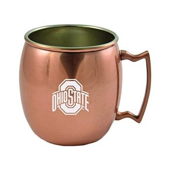 16 oz Stainless Steel Copper Toned Mug - Ohio State Buckeyes