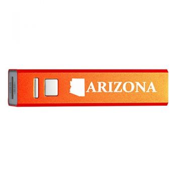 Quick Charge Portable Power Bank 2600 mAh - Arizona State Outline - Arizona State Outline