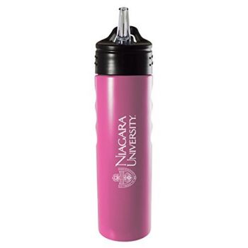 24 oz Stainless Steel Sports Water Bottle - Niagara Eagles
