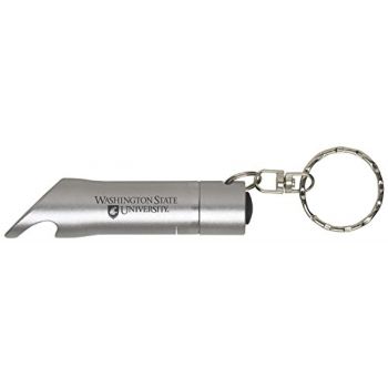 Keychain Bottle Opener & Flashlight - Washington State Cougars