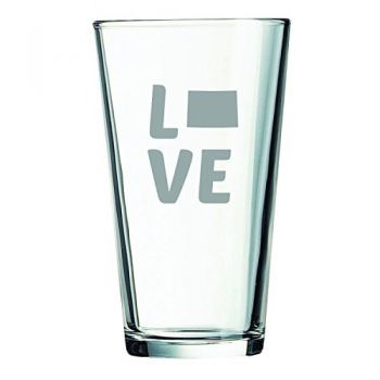 16 oz Pint Glass  - Colorado Love - Colorado Love