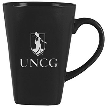 14 oz Square Ceramic Coffee Mug - UNC Greensboro Spartans